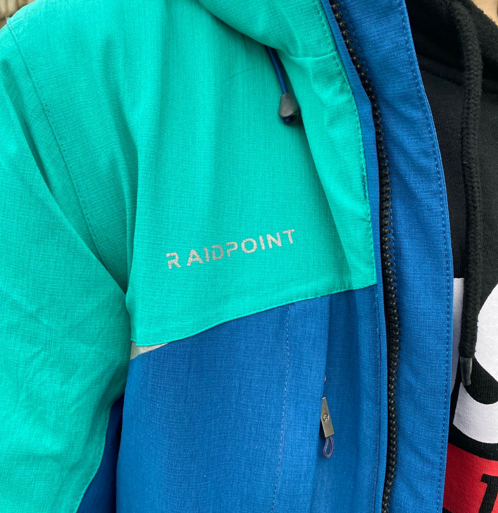 Термокуртка парку синя зимова тепла чоловіча Raidpoint