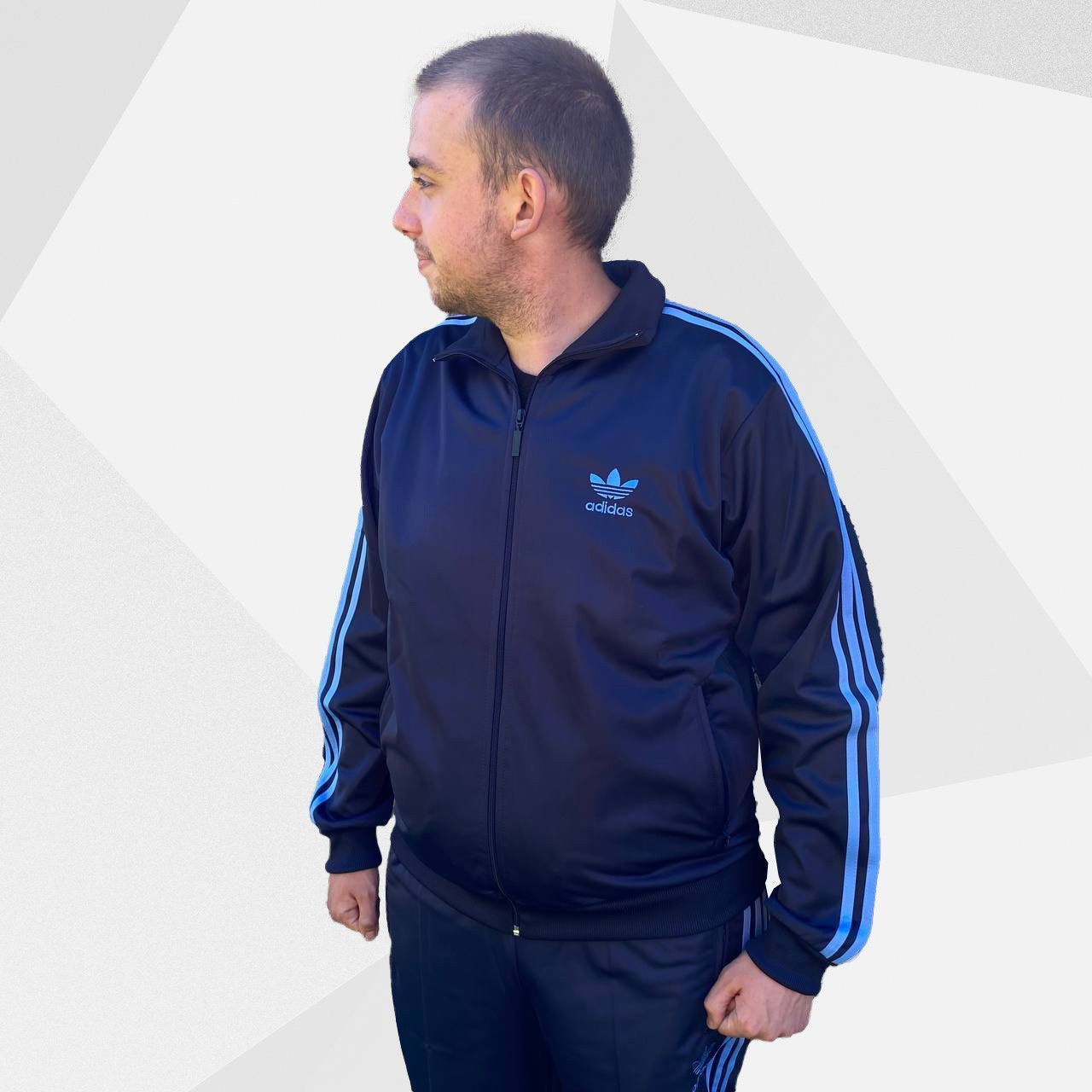 Мужской оригинальный спортивный костюм Adidas Австрия синий