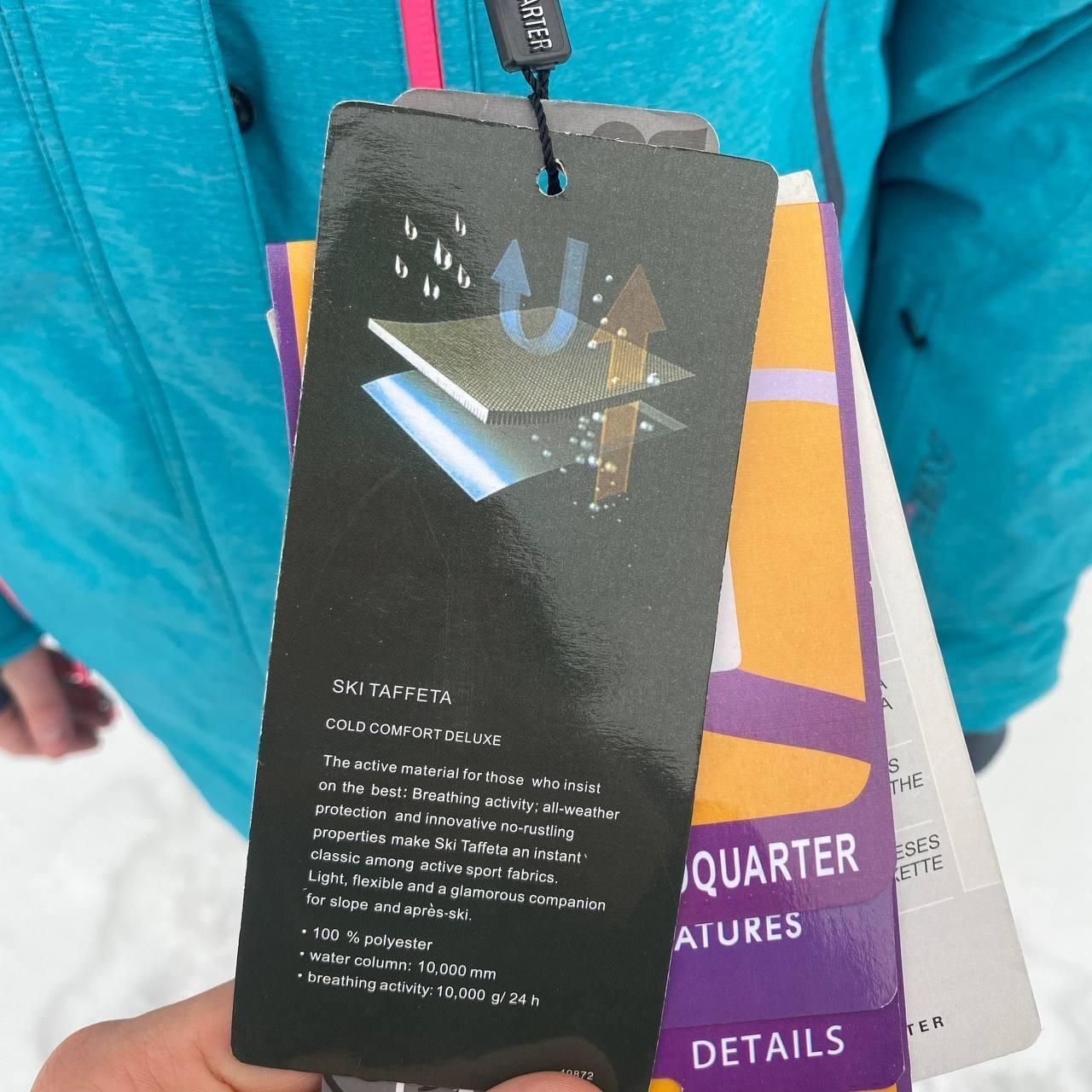 Термокуртка оригинальная яркая женская зимняя SNOW HEADQUARTER